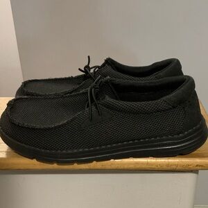 Men's Black Slip-On Loafers
